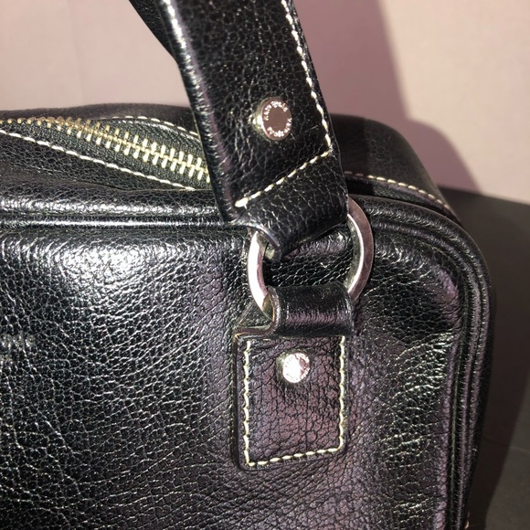 Vintage Kate Spade Small Black Leather Handbag - Picture 4 of 8